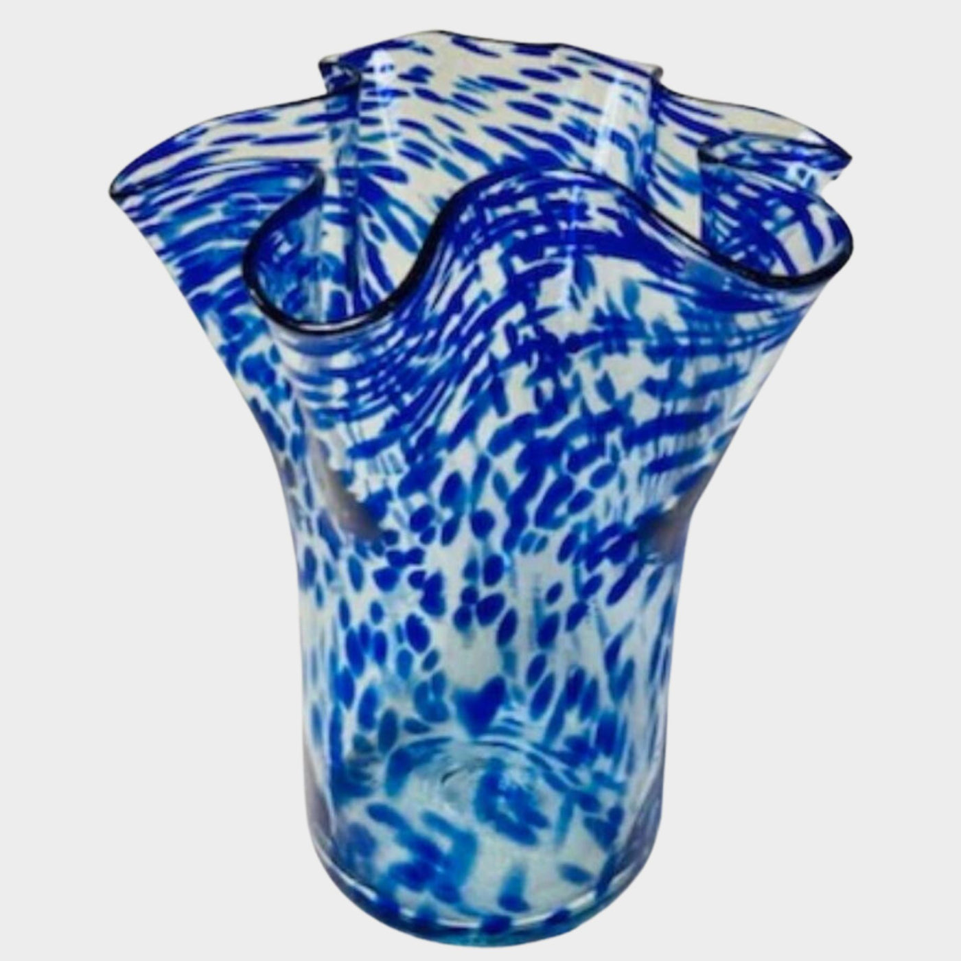 Vase- Blue Spotty