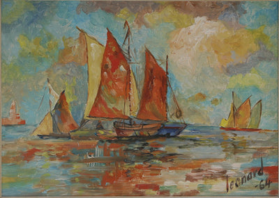 Boat scene. unidentified artist