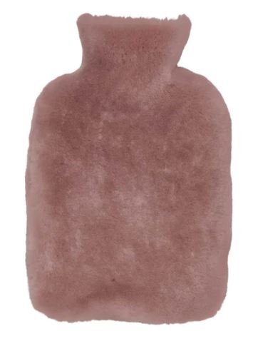 100% Sheepskin Hot Water Bottle- Pink