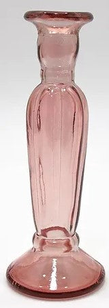 Recycled Glass Pink Candle Stick