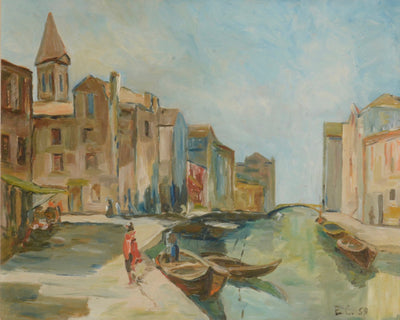 Venetian Street by an unidentified artist