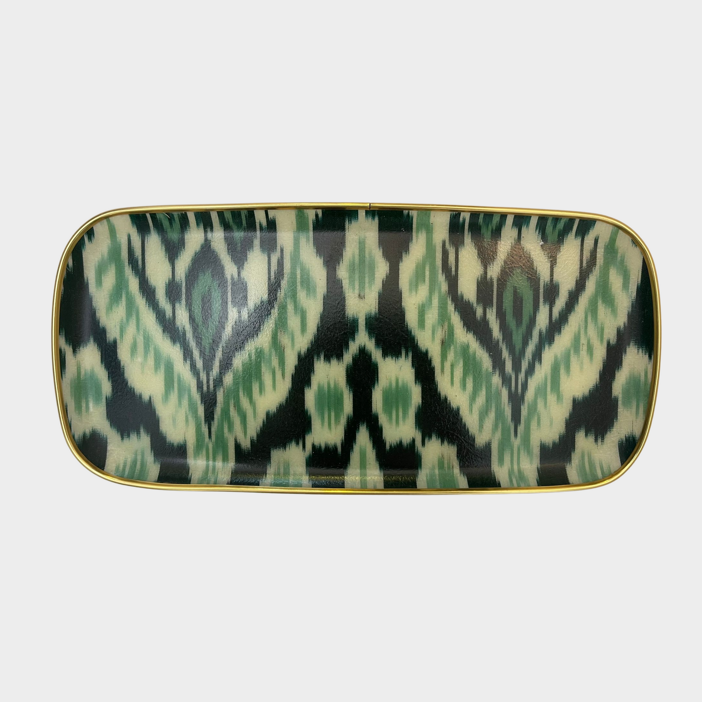 Oblong Silk Ikat Tray