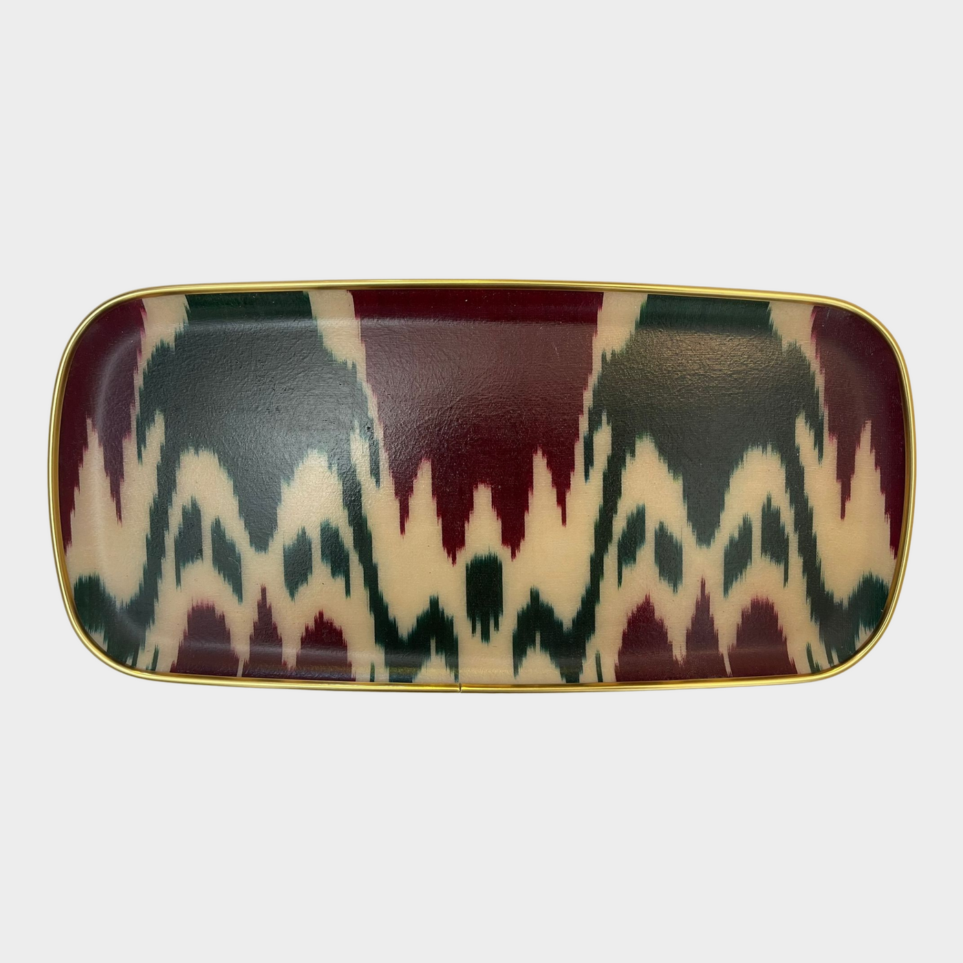 Oblong Silk Ikat Tray