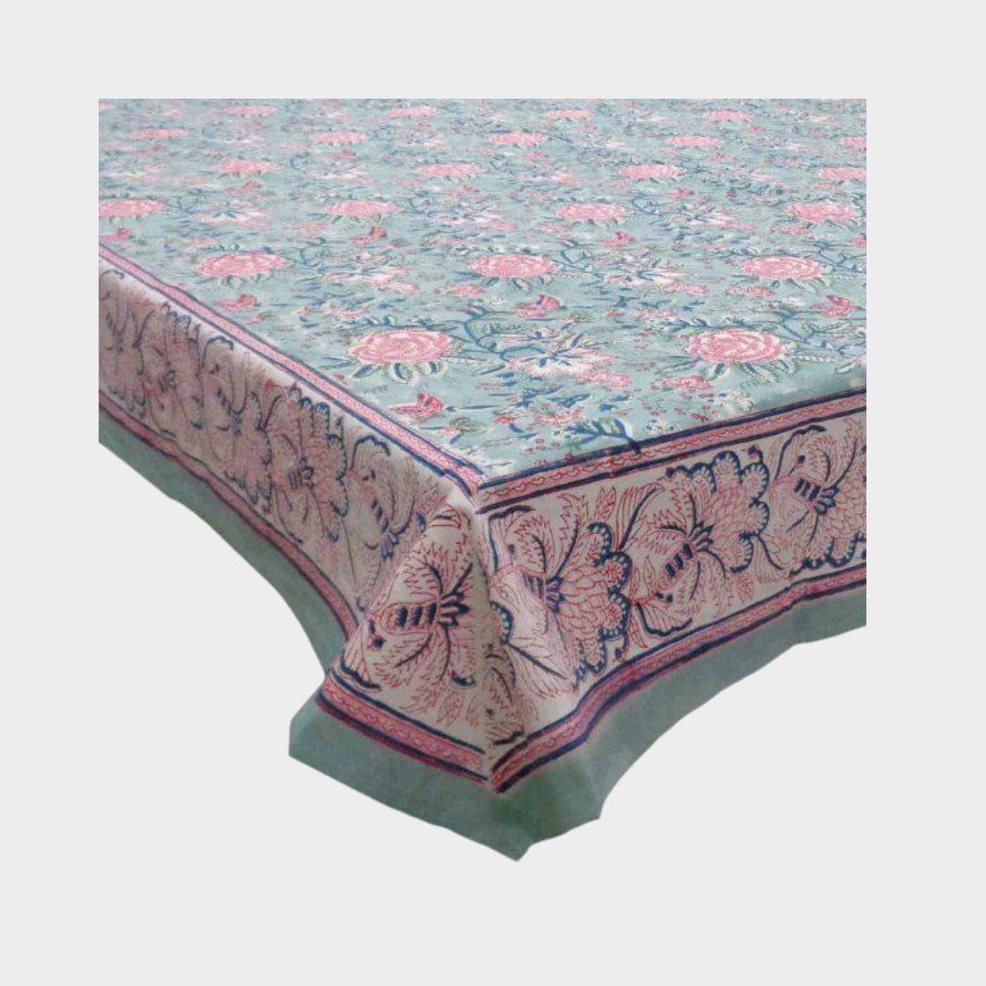 Naya Gulab Turquoise Tablecloth 150 x 220 cm -