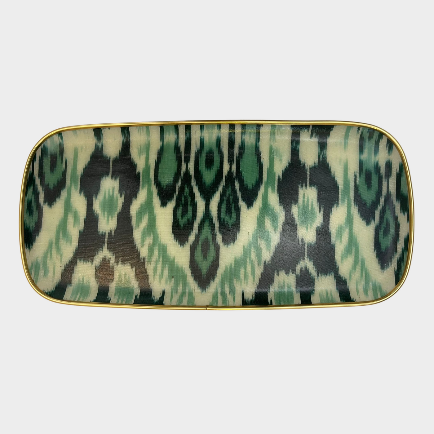 Oblong Silk Ikat Tray