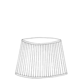 Gathered Lampshade Neutral Rabanna