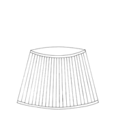 Gathered Lampshade Pink Moire