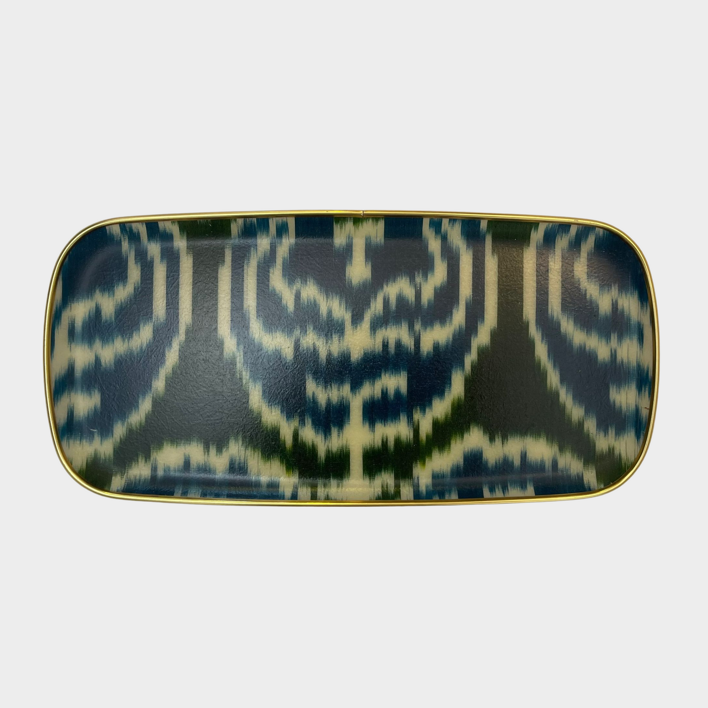 Oblong Silk Ikat Tray