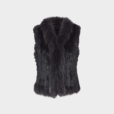 Fur Gilet Black