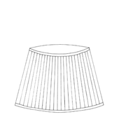 Gathered Lampshade Neutral Wicker