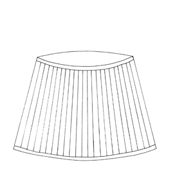 Gathered Lampshade Neutral Rabanna