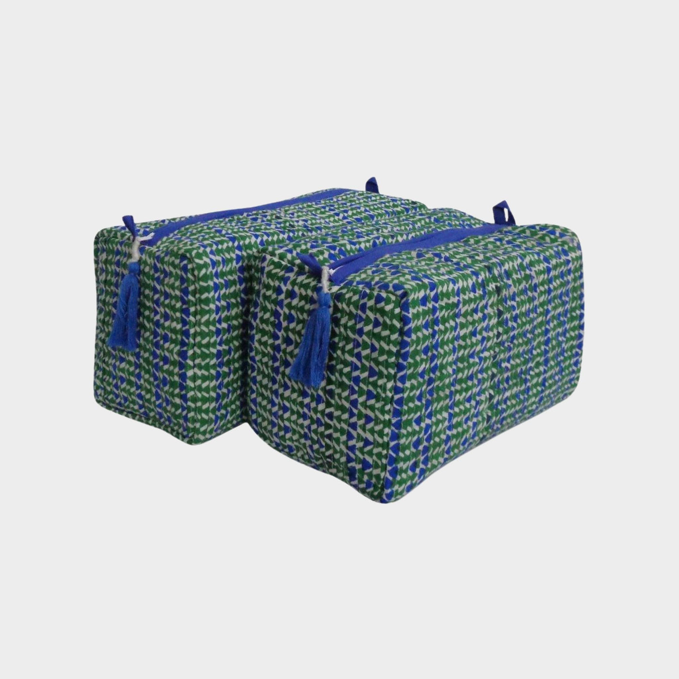 Green & Blue Wash Bag