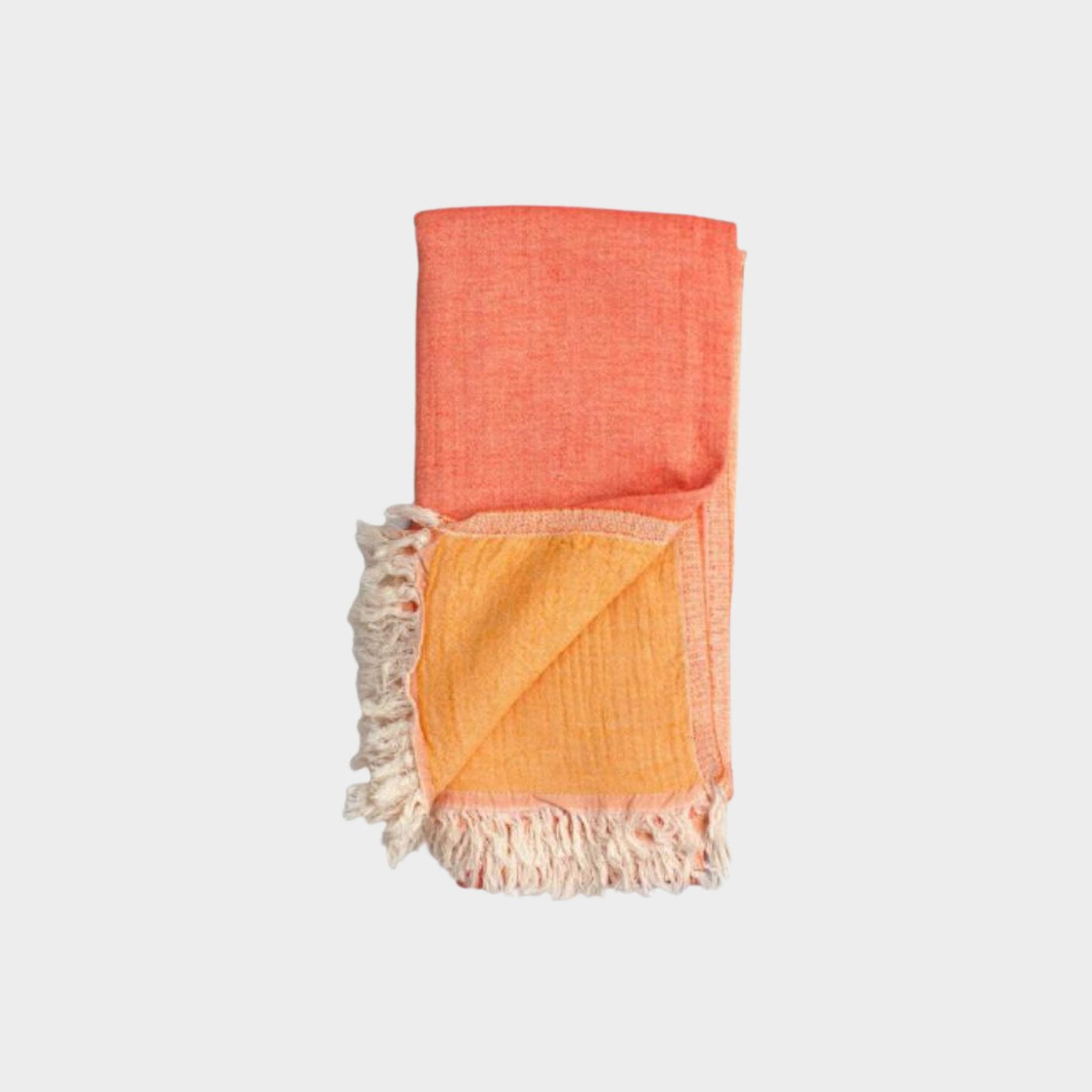 Coral & Orange Hammam Beach Towel