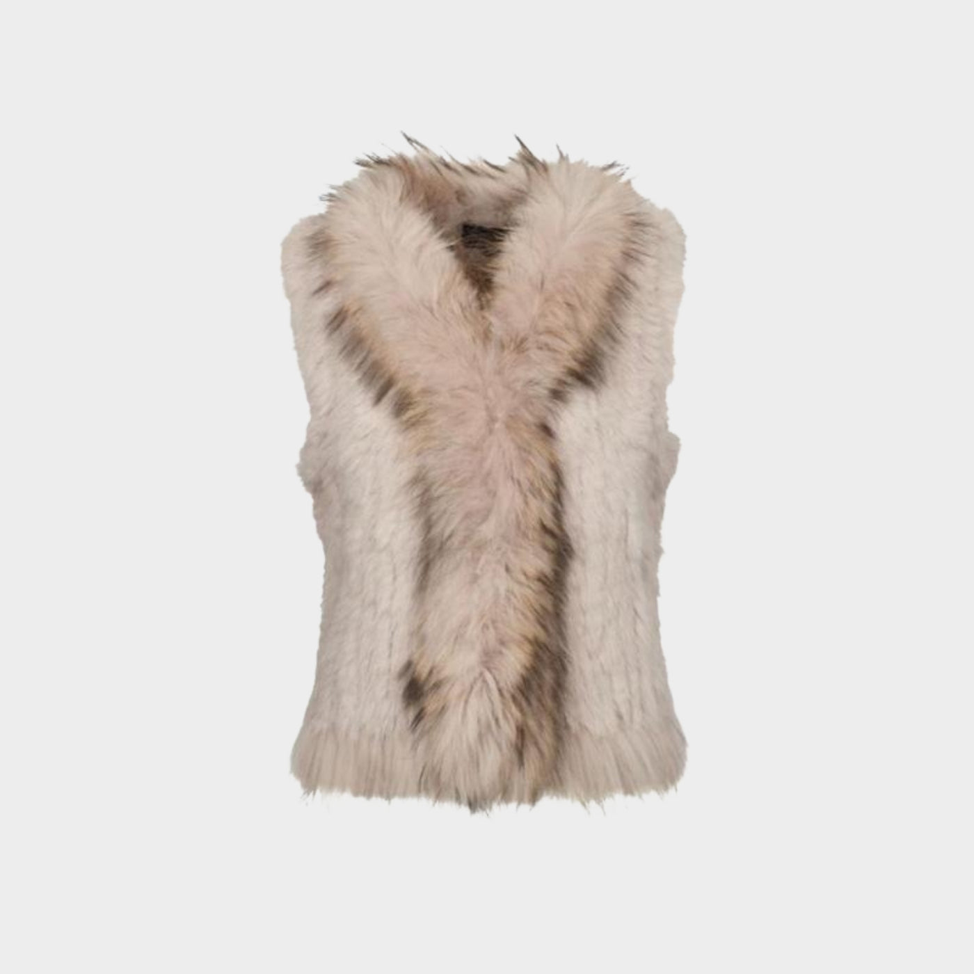 Fur Gilet Beige