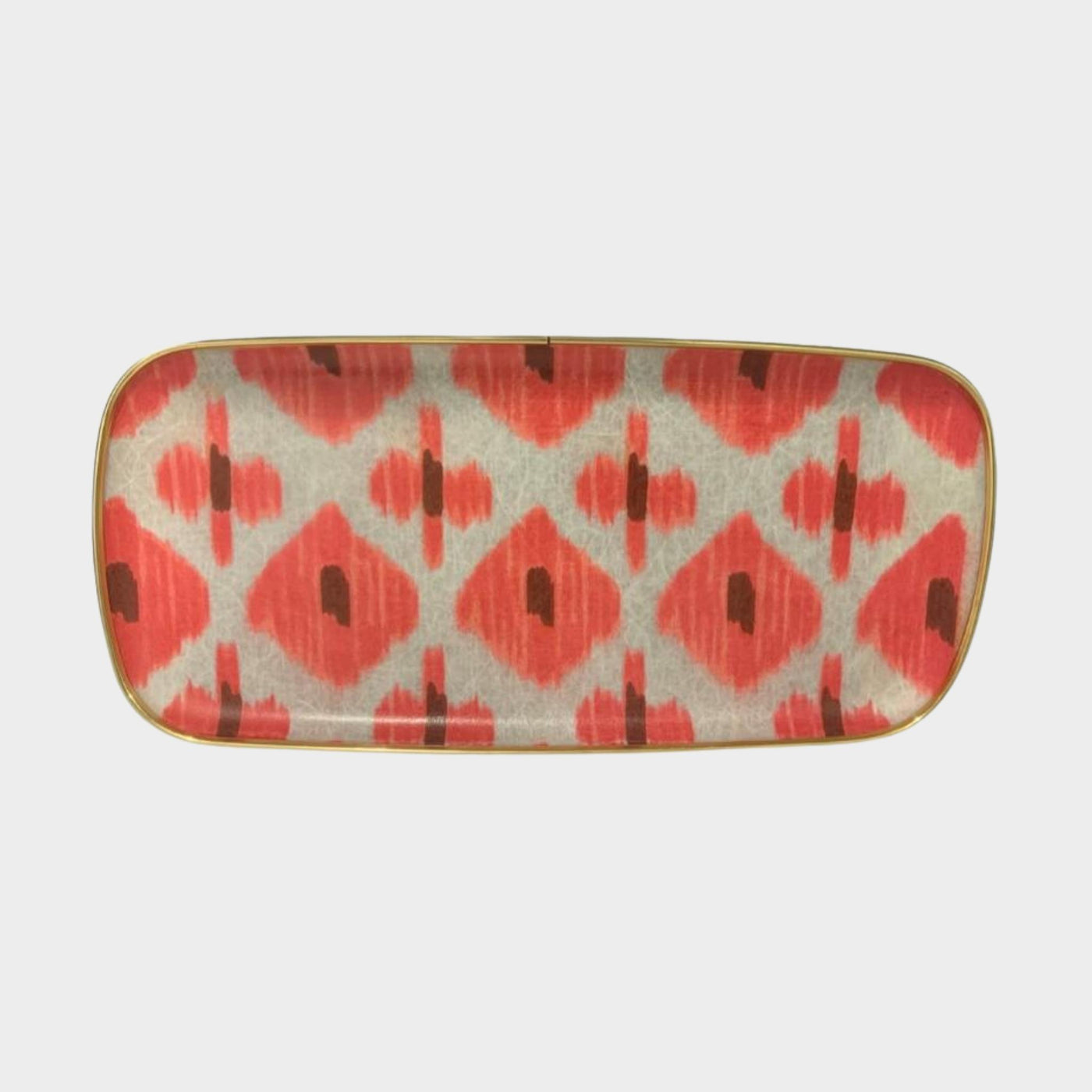 Oblong Silk Ikat Tray