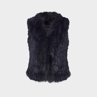 Fur Gilet Midnight Blue