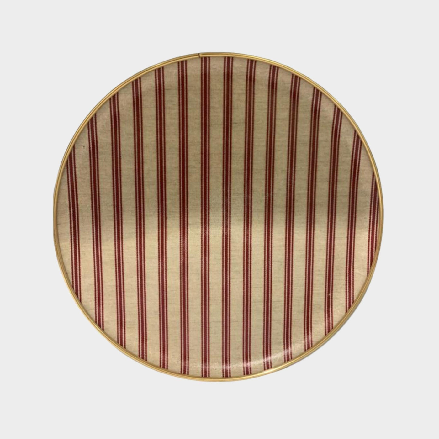 Round Silk Ikat Tray