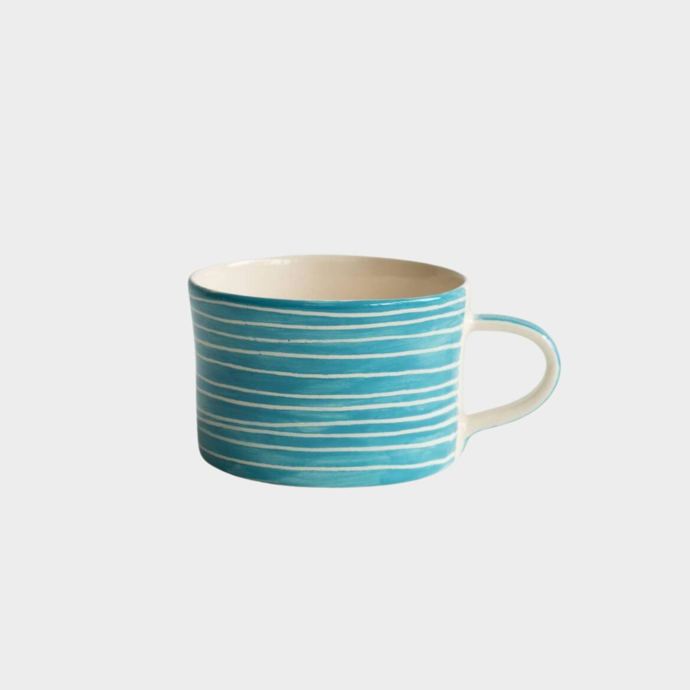 Large Turquoise Stripe Mug