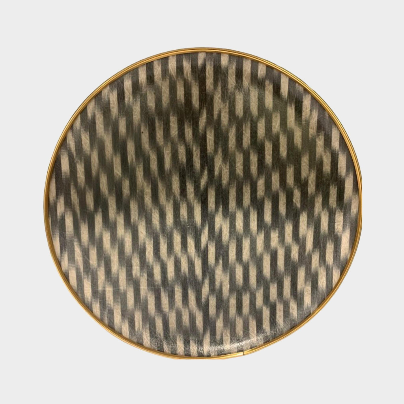 Round Silk Ikat Tray