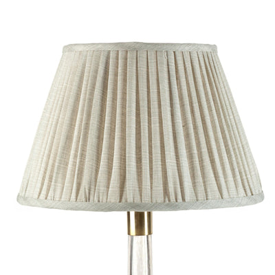 Gathered Lampshade Grey Moire