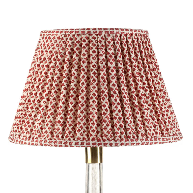 Gathered Lampshade Red Marden