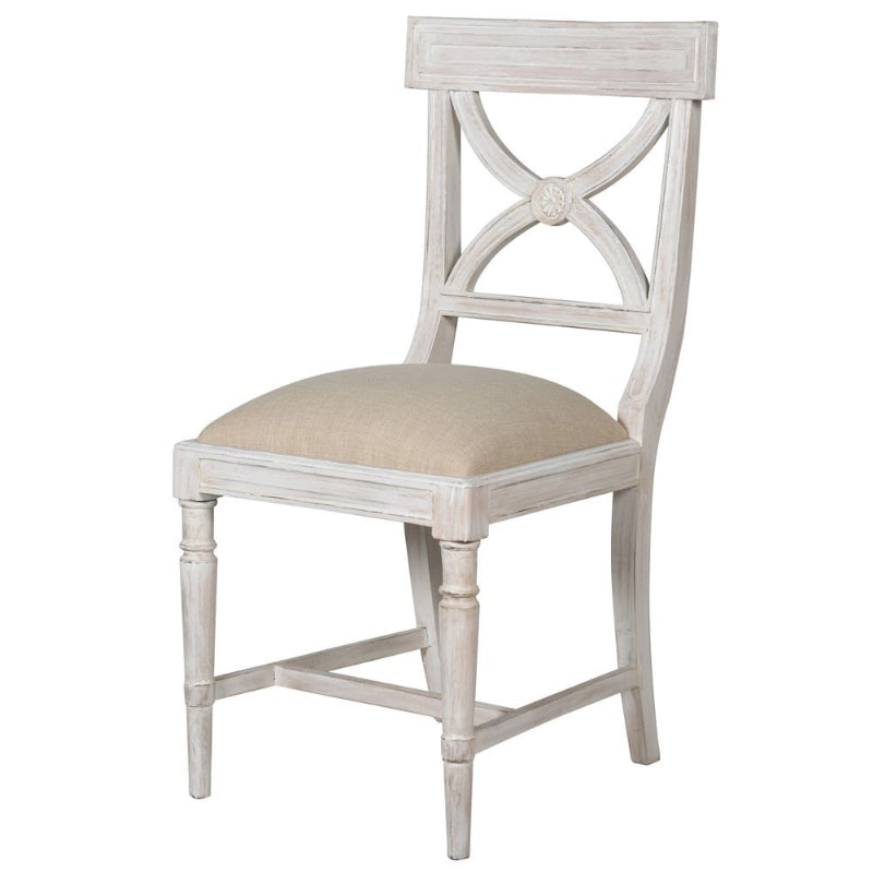 White Washed Dining Chair