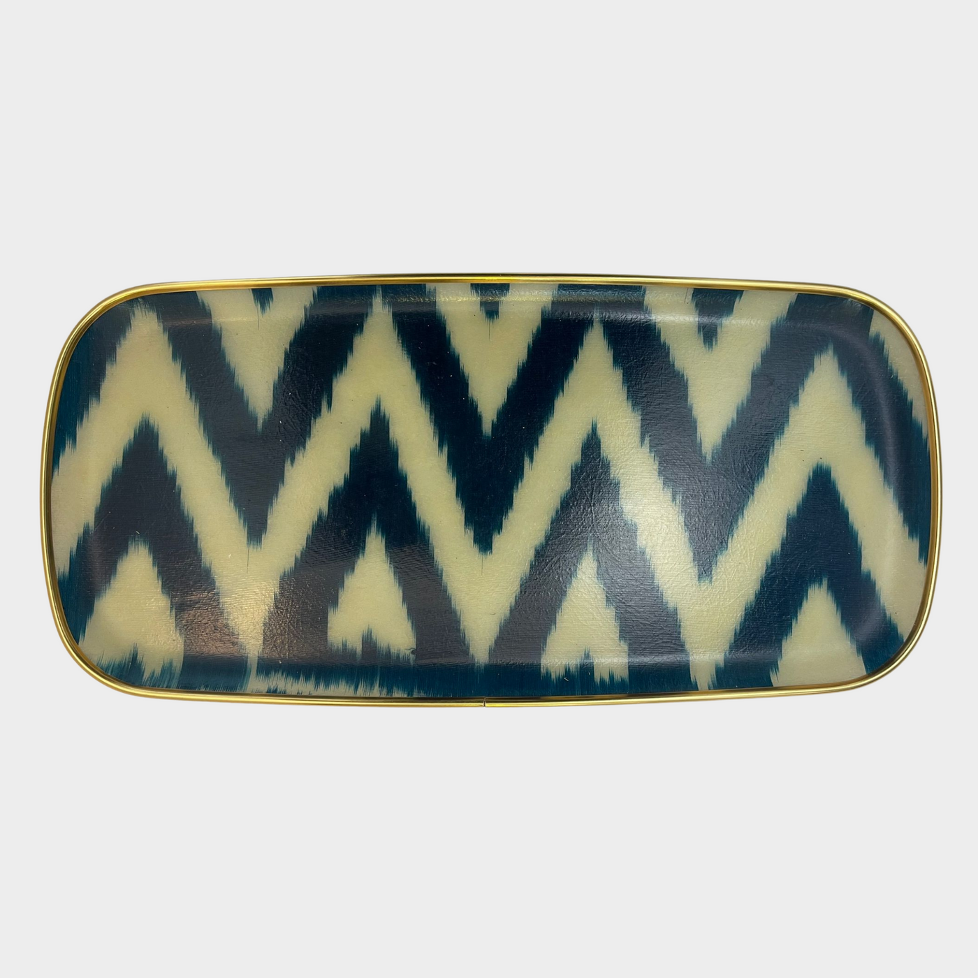 Oblong Silk Ikat Tray