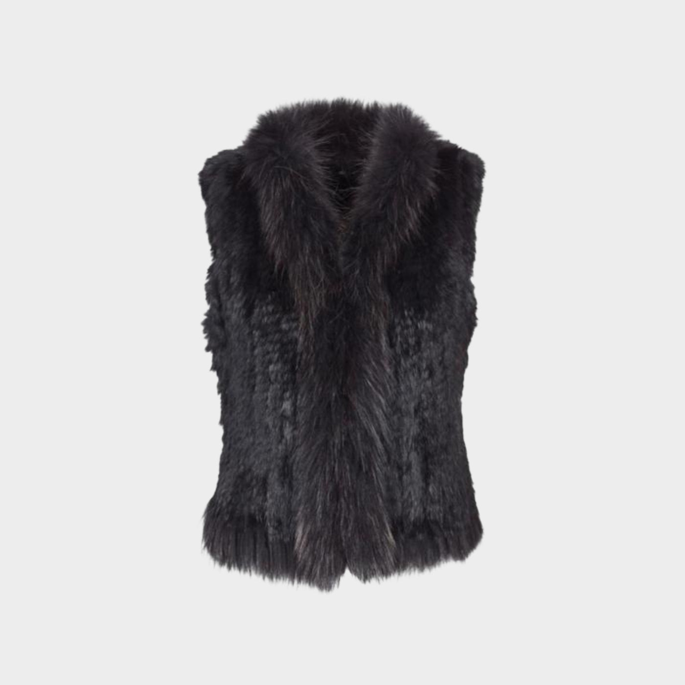 Fur Gilet Dark Grey