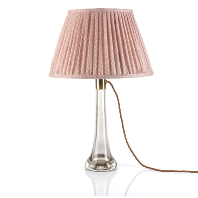 Gathered Lampshade Pink Figured