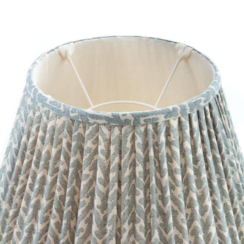 Gathered Lampshade Light Blue Rabanna