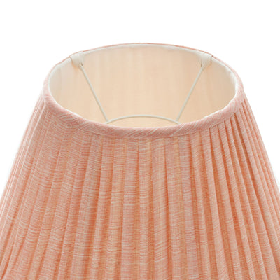 Gathered Lampshade Pink Moire