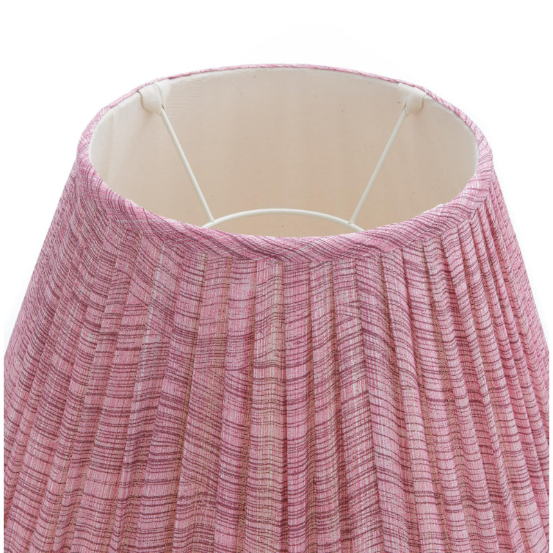 Gathered Lampshade Pink Wave