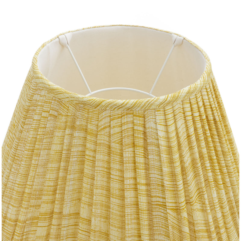 Gathered Lampshade Yellow Wave