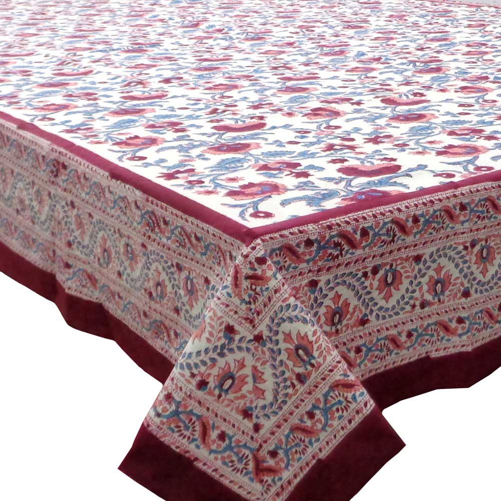 Tablecloth 180 x 340 cm - Ruksana Maroon